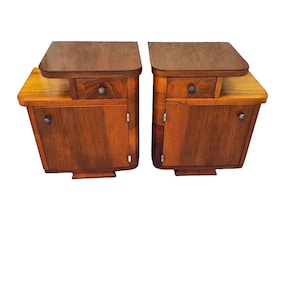 Vintage Late 1950s Art Deco Nightstands