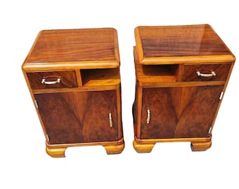 Pair of Art Deco Bedside Tables