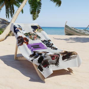 Me, Myself Beach Towel - K-Pop Fans, Summer Vacation Essential, Korean Pop Culture Gift, Large Towel for Beach or Pool, Music Lover