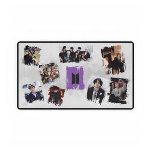 Me Myself Desk Mat: Kpop Boys Theme, Music Lover Gift