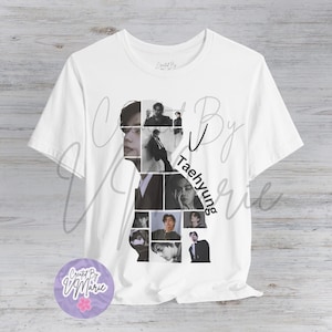 Taehyung Collage  T-Shirt V - ARMY Lover Gift, Graphic Tee, Kpop Merch, Music Lover Shirt