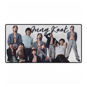 JungKook Desk Mats | Premium Large Mouse Pad | Stunning Gaming & Office Decor | Perfect Gift for ARMY Fans