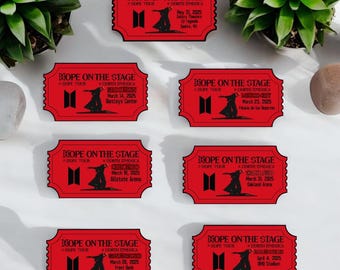 J-Hope Hobi  Ticket Stickers | Hope on the Stage Concert Venue or Movie Theater