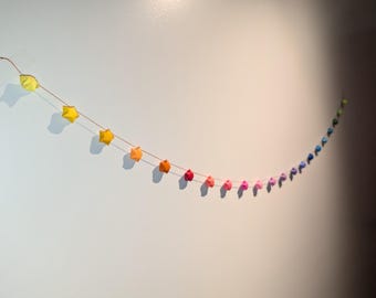 Origami Star Garland ~ Handmade Paper ~ Home Decor ~ Photo Props - Etsy UK