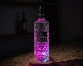 LED Wooden Bottle Lamp | Wine Bottle Table Lamp | Gift for Men | Birthday & Christmas Gift