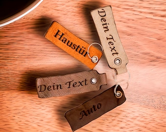 Genuine leather keychain