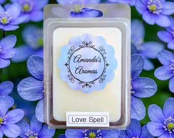 Cera derretida con hechizo de amor