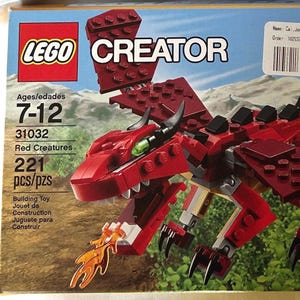 LEGO 31032 Red Creatures 3 in 1 2014 used, everything is in the box 221 pcs Ages 7-12