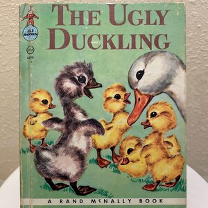 1950年ヴィンテージ「みにくいアヒルの子」ランド・マクナリー著「エルフブック」古典児童文学送料無料