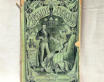 Scarce Vintage 1870 "The Fireside Magician" Book: Art of Natural Magic