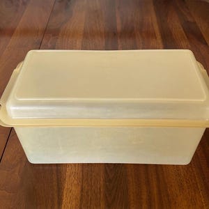 Vintage Tupperware Millionaire Line Bread Keeper Cracker Box 10"