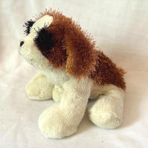 Vintage Ganz WEBKINZ St Bernard Dog HS012 Retired, 6&quot; - 8&quot;, no code no tag super soft plush stuffed animal Great Condition