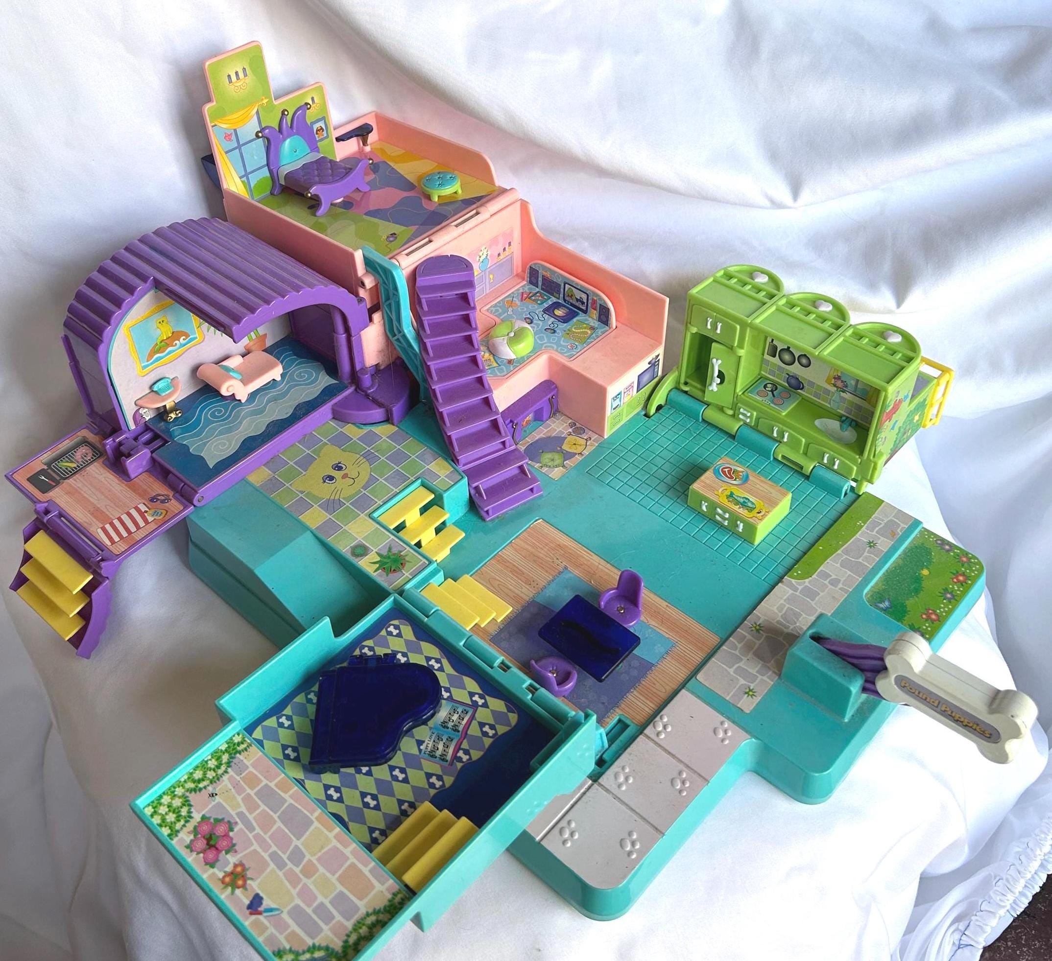 Vintage Pound Puppies Pet Mansion Playset - 1990s Galoob Toy - Etsy