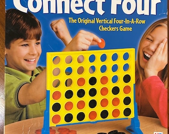 Vintage Connect Four Board Game Milton Bradley 1990 100% Complete