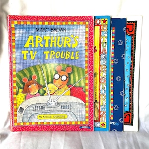 Vintage Children’s Books - ARTHUR by Marc Brown - Set of 4 Large Paperbacks Great Condition (Set 4)