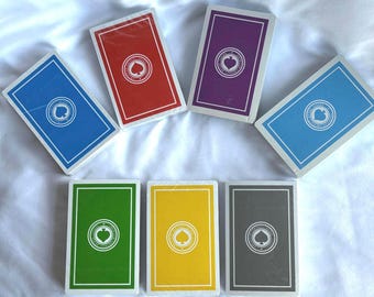 Vintage BRIDGE Cards American Contract Bridge League (ACBL) OFFICIAL Logo (single logo) unopened/sealed decks 4 player game Great Condition
