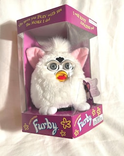 Vintage 1998 White Furby - Tiger Electronics - NEW, Still Sealed