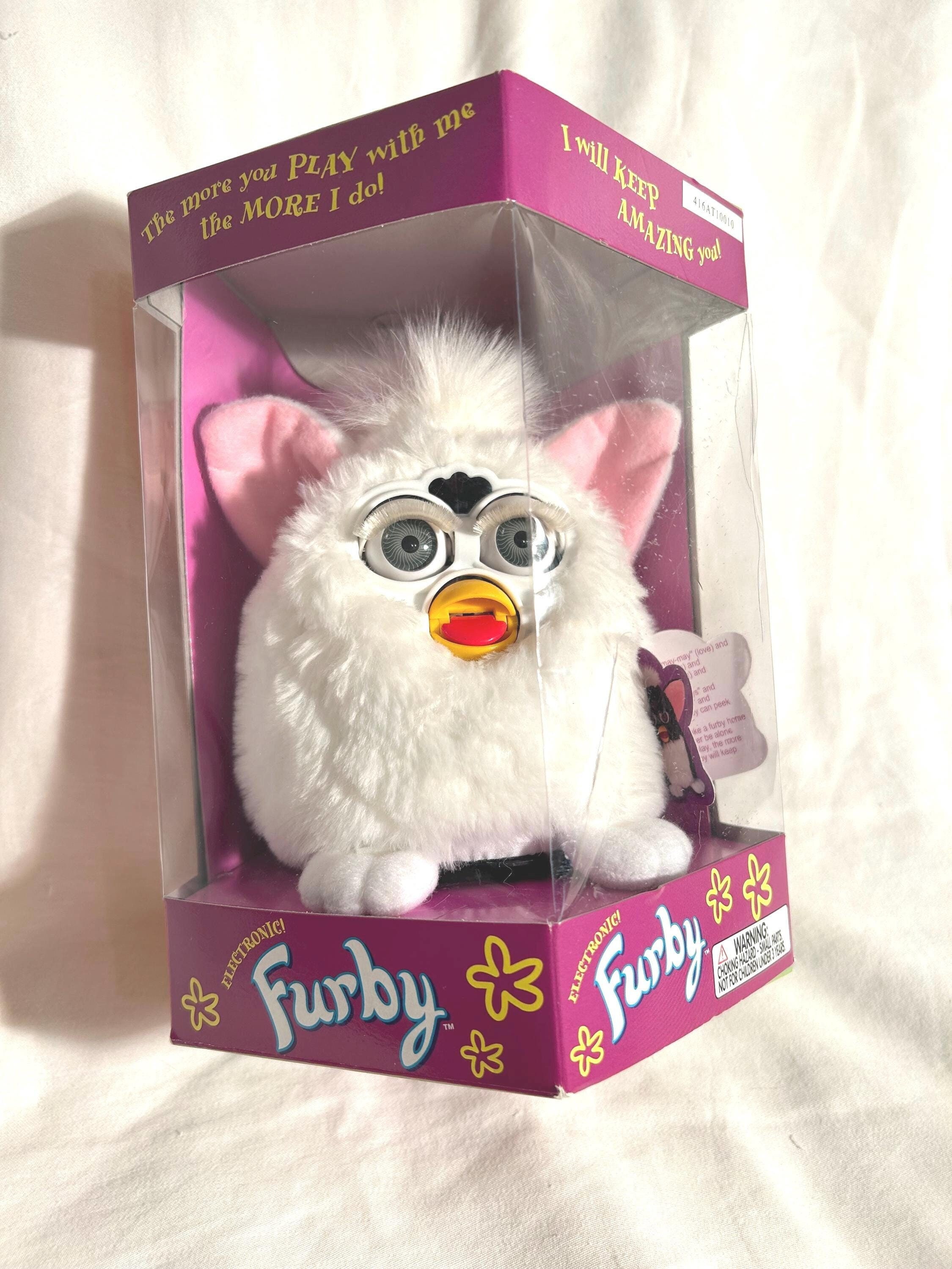 Vintage 1998 White Furby - Tiger Electronics - NEW, Still Sealed