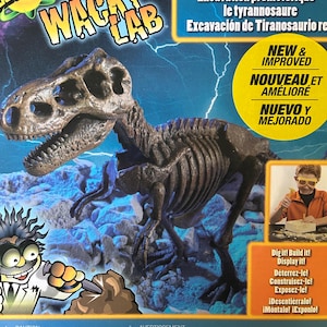 Wacky Lab by EduScience - Tyrannosaurus Rex Dino Dig 2014 dig it, build it, display it HOURS of FUN Ages 6+ Brand New