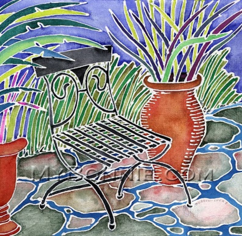 Chairs Dance Nature Sunrise GARDEN FLOWERS Note Cards American Greetings Artist Bonnie Gordon-Lucas New Greeting Cards