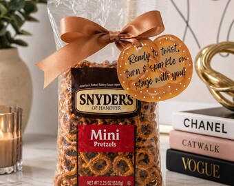 Dancer Pretzel Goodie Bag Tag