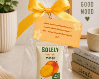 Summer dance goodie bag tag!