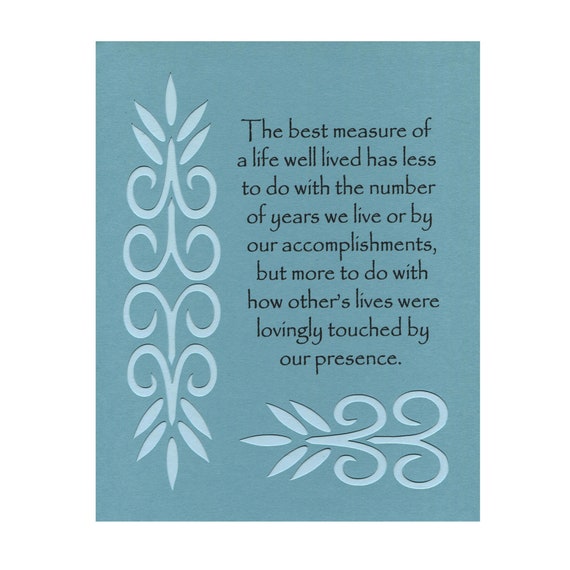 A Life Well Lived
