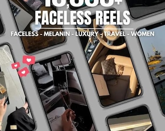 10,000 Faceless Aesthetic Videos 4K  1080P Luxury Lifestyle Reels Pack  Viral Faceless Content for Instagram & TikTok