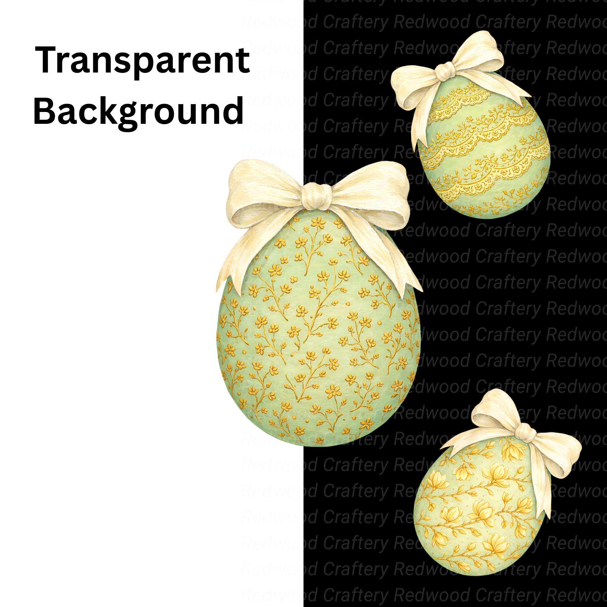 Watercolor Easter Clipart Bundle, 12 PNG Files, Floral Pastel Green ...