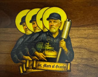 Saint Marv Heemeyer Vinyl Sticker: Patron Saint of Anti-Governance