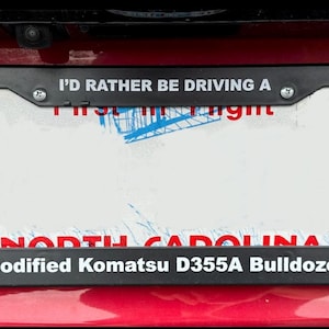 Killdozer registreringsskyltsram: Modifierad Komatsu D355A bulldozer bild 2