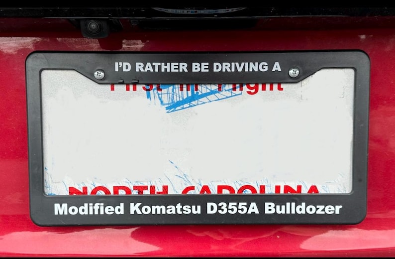 Killdozer registreringsskyltsram: Modifierad Komatsu D355A bulldozer bild 2