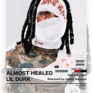 Almost Healed by Lil Durk | Album Cover A2 Poster