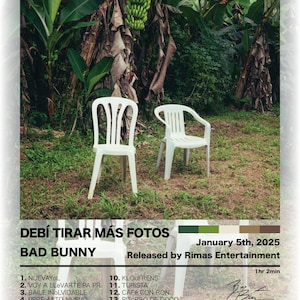 Debí Tirar Más Fotos by Bad Bunny | Album Cover A2 Poster
