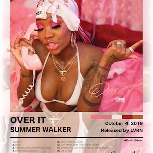 Over It de Summer Walker | Pochette d'album A2 Poster
