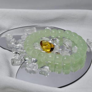 Jade bracelet, brings luck, Jade Beaded Bracelet