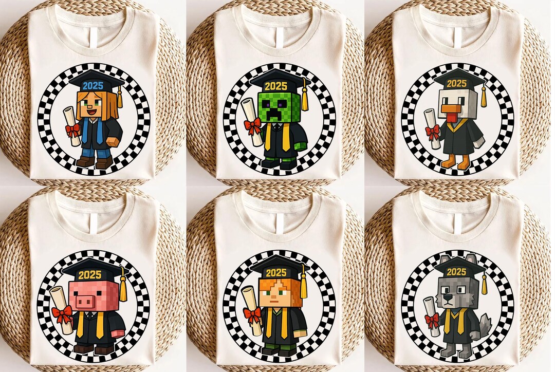 Minecraft Graduation Gamer 2025 Shirt, Senior Graduation T-shirt ...