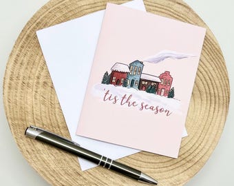 Christmas/Holiday Card - 'tis the Season - Winter Village