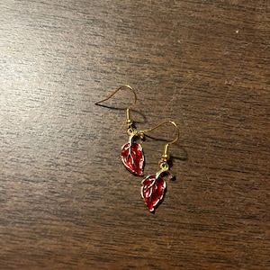 Colorful Leaf Drop Earrings