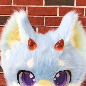 Mini Harz Hörner für Fursuit Cosplay handgemachte Dämon Hörner Magnet Kleber Gamer Urlaub Horn Geschenk Tier Cosplay Hörner Dämon Horn Kostüm Set