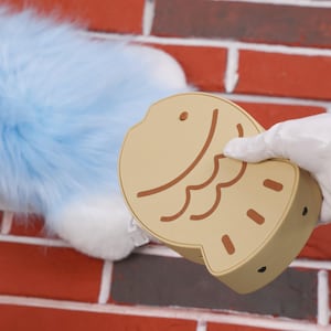 Ventilador portátil peludo con forma de pez, estampado 3D, traje de piel, ventilador de mano de 3 velocidades, color personalizado, regalo Kawaii para cosplay de gamer, imprescindible para las vacaciones de verano