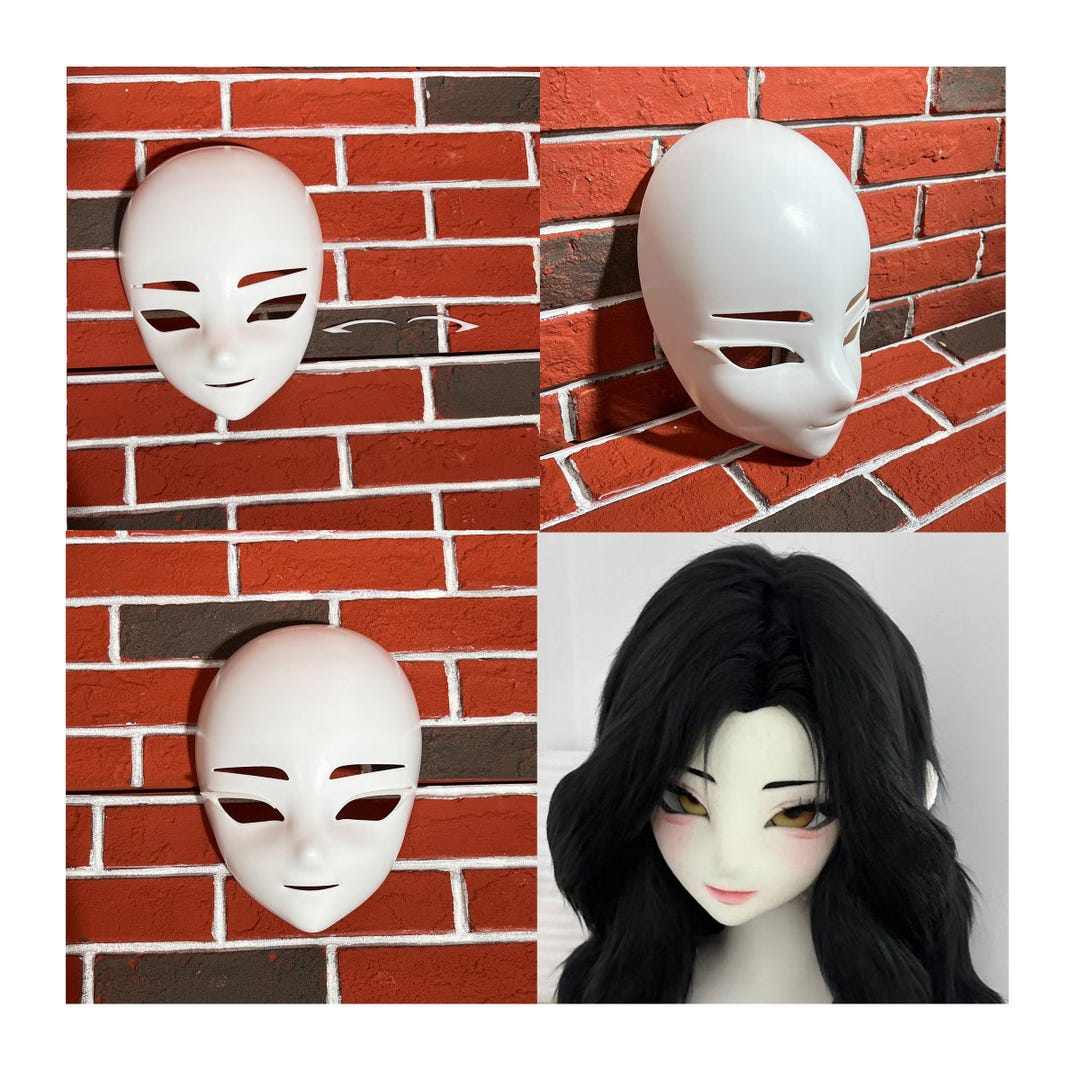 Beginner OC Anime Face Maskeyelashes Gift 3D Printed Blank DIY
