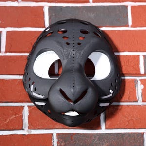 Kaninchen-Fursuit-Kopfbasis beweglicher Kiefer pelzig mit Eyeblanks-Nase 3D gedruckte PLA kundenspezifisches Fursona DIY-Kreations-Geschenk Entworfen von MaimFace