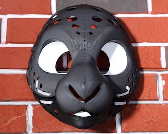 Rabbit Bunny Fursuit Head Base Moving Jaw Furry with Eyeblanks Nose 3D Printed PLA  Custom Fursona DIY Creation Gift Designed by MaimFace