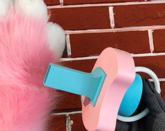 Pacifier Cooling Fan for Fursuits | Hands-Free Turbine Fan | Type-C Rechargeable Pacifier Fan for Furry Cosplay | Fursona DIY Unique Gift