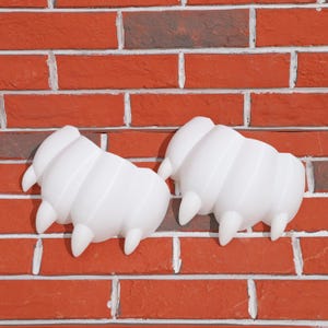 Gusci di artigli pelosi per cosplay, zampe di mostro, armature per costumi da fursuit, regalo per gamer, decorazioni per feste, gusci di mani di creature, artigli di Halloween