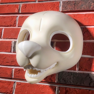Foam Fursuit Head Base for Persona DIY Furry Cosplay Costume Long Muzzle Animal Skull Style Handmade EVA Crafting Supply Manokit Build