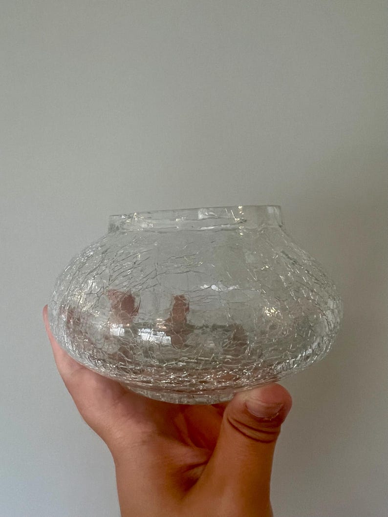 Solid Brass Golden Potpourri Stand Container With Crackle Glass