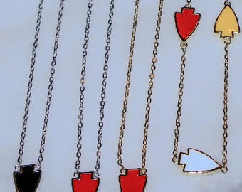 Arrowhead Pendant / Sports Jewelry / Fashion / Kansas City / KC Chiefs / Fashion Necklace/ Chiefs Pendant / KC Chiefs Gift / Sterling Silver