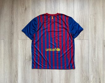 Barcelona 2011/2012 Home Jersey Nike, Size XL - Etsy